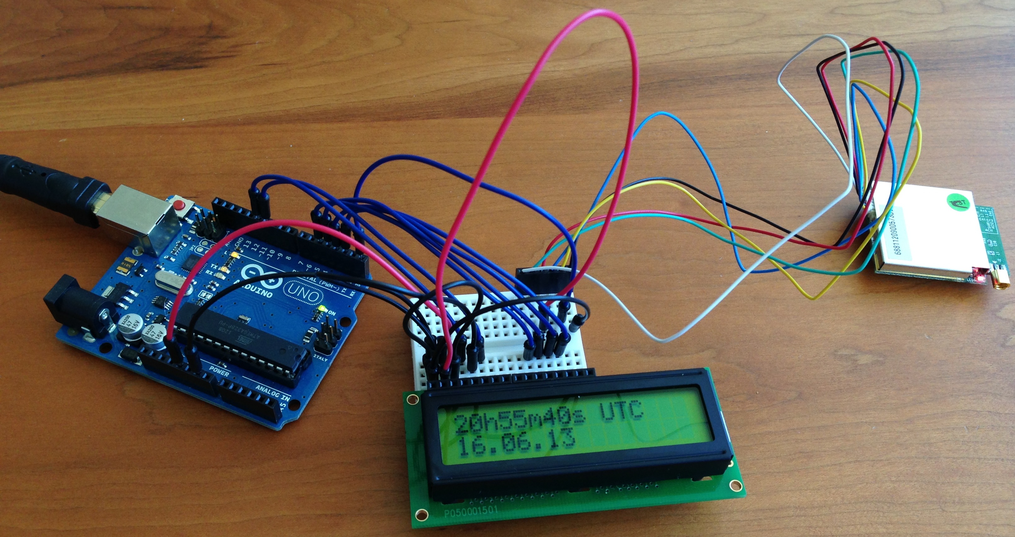 Observere gård Motley Arduino: showing information from a GPS on a LCD