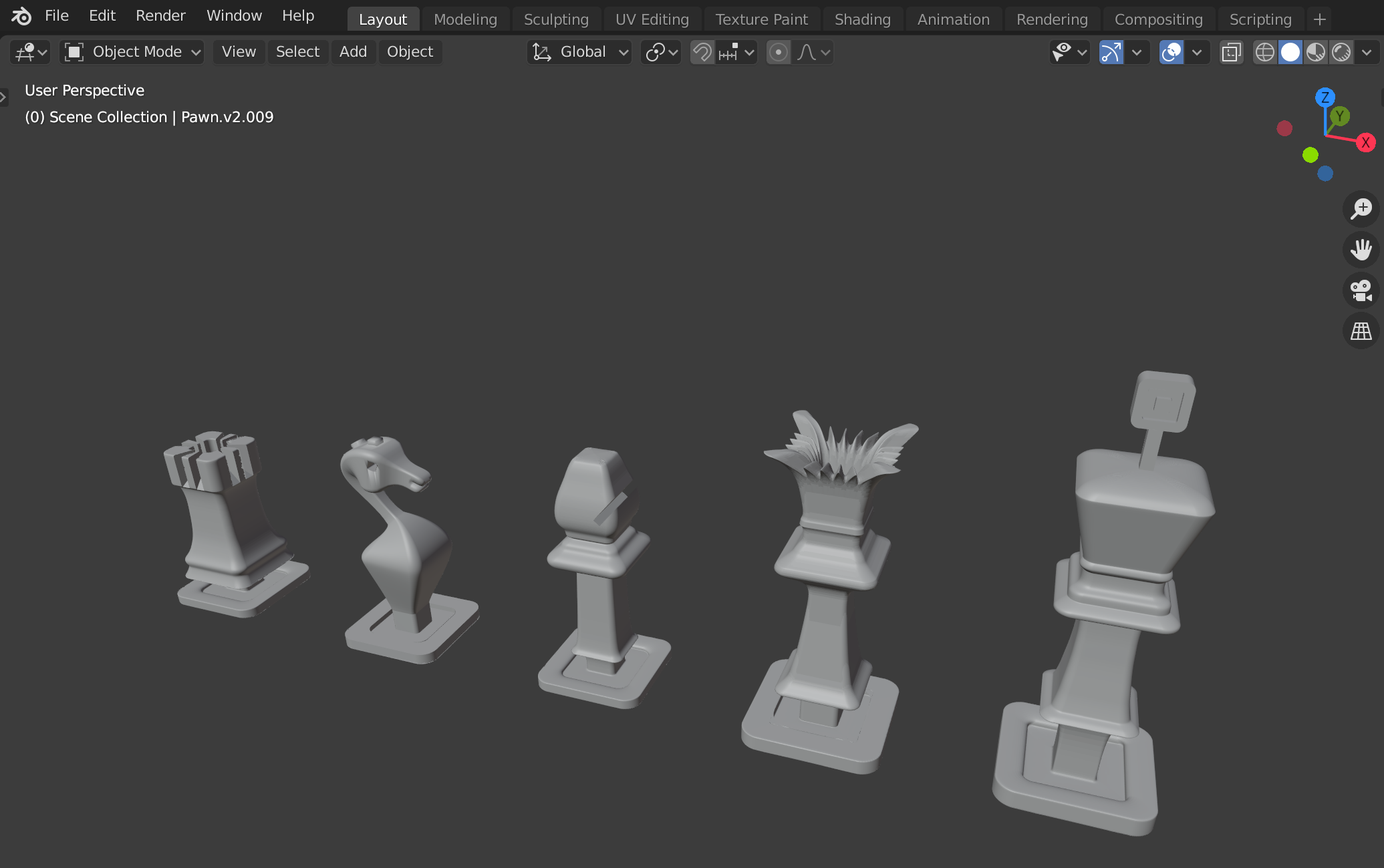 Model: Chess Pawn - CG Cookie