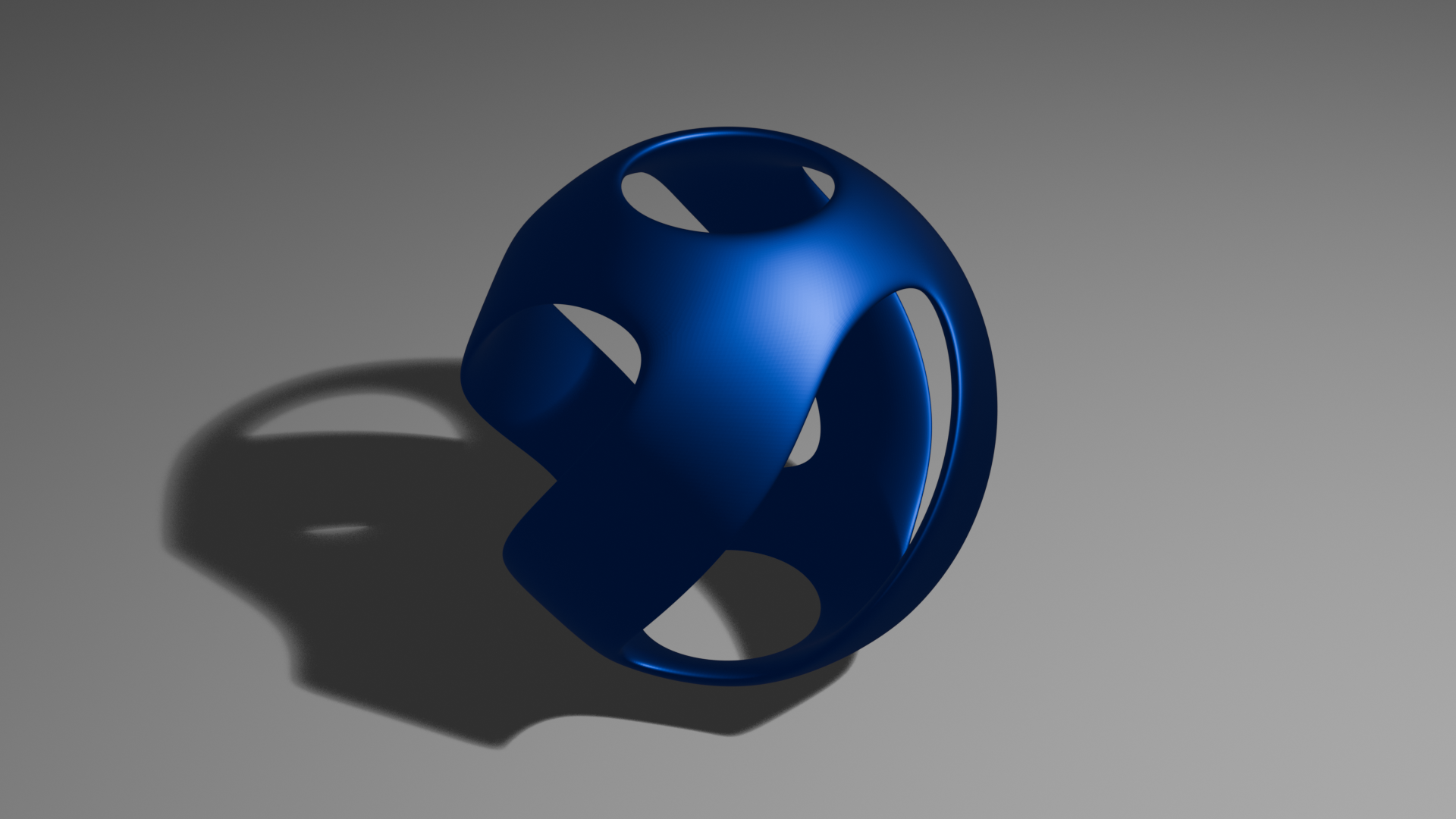 sphere spiral rendered in Blender